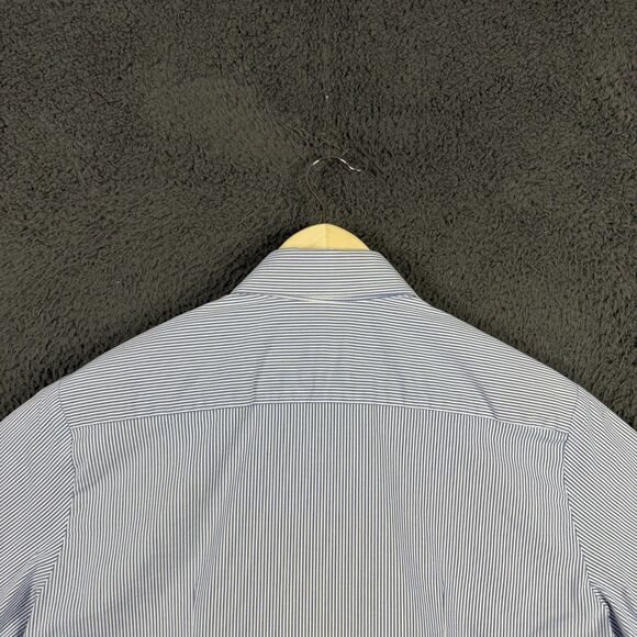 Mizzen+Main Shirt Mens Medium Blue Short Sleeve Button Down Trim Fit Stretch - Picture 9 of 13